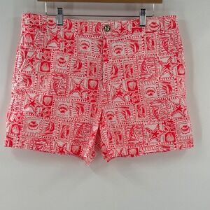 Lot 2 Lilly Pulitzer Women's Shorts Size 16 Costal Nautical Floral Resort Preppy